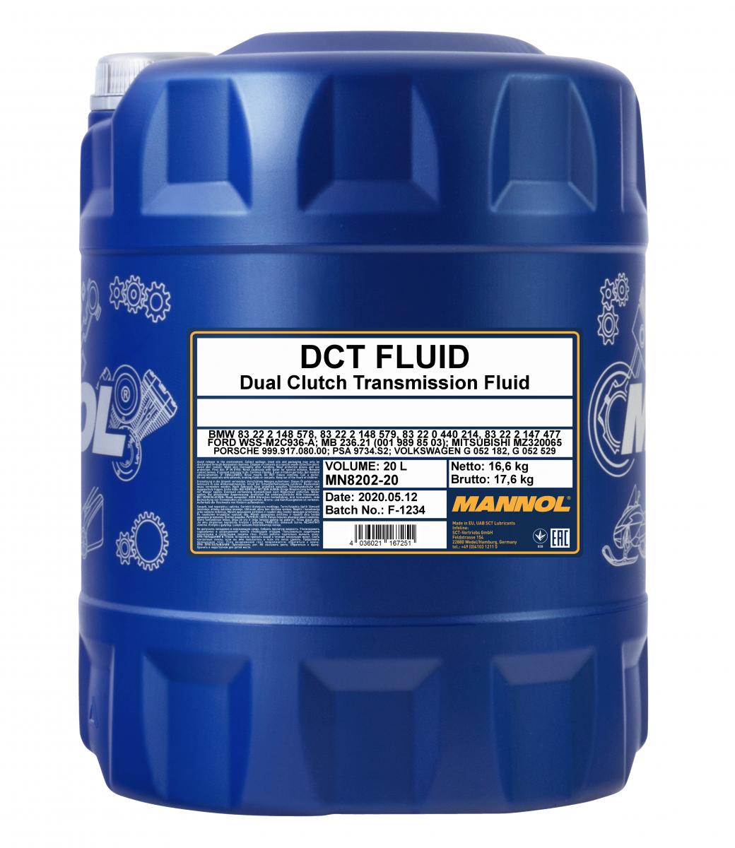 MN820220 MANNOL 8202 MANNOL DCT FLUID 20 л. Трансмиссионное масло