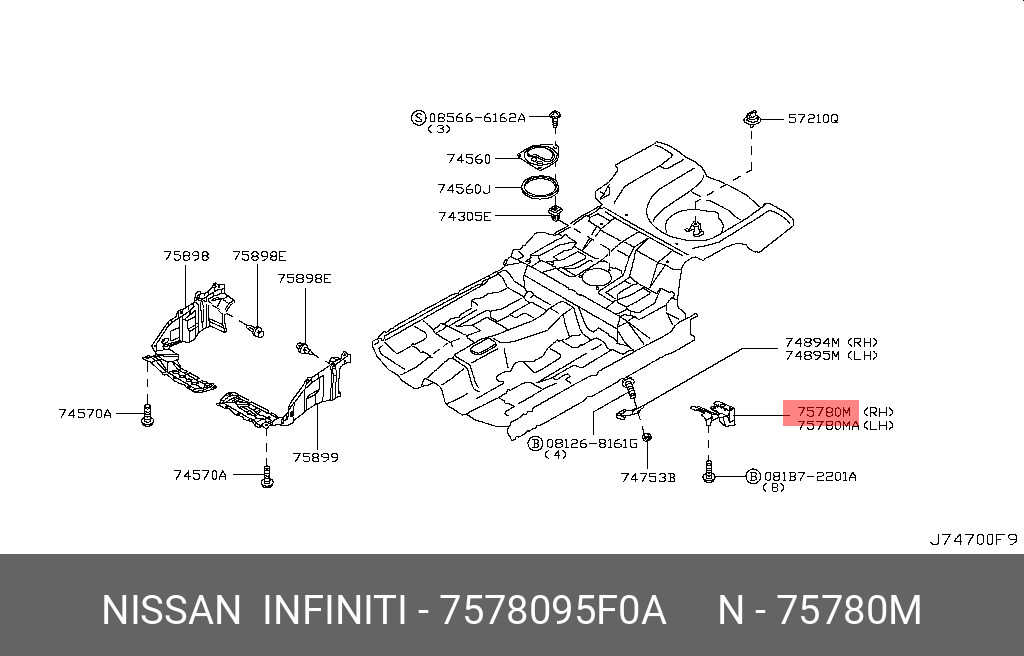 7578095F0A NISSAN 