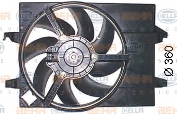 8EW351044551 HELLA Вентилятор, охлаждение двигателя