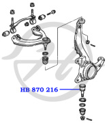 HB870216 HANSE Опора шаровая цапфы (нижнего рычага) передней подвески