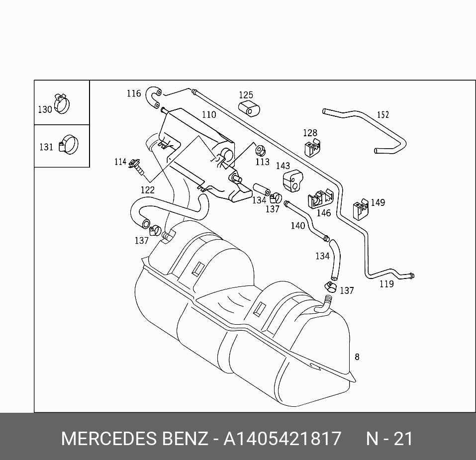 A1405421817 MERCEDES-BENZ ДАТЧИК УРОВНЯ ТОПЛИВА