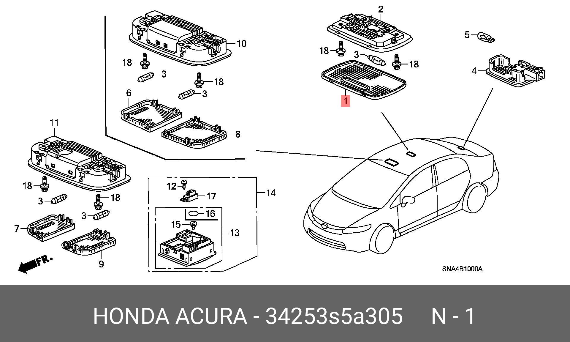 34253S5A305 HONDA -