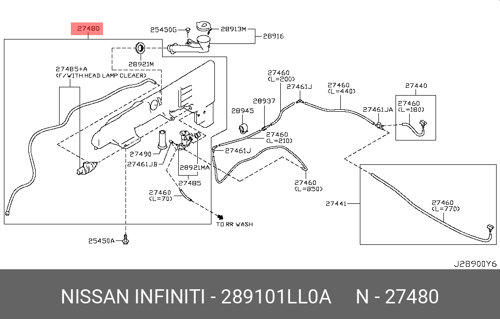 289101LL0A NISSAN БАЧОК СТЕКЛООМЫВАТЕЛЯ