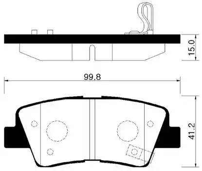 HP0038 HSB Колодки тормозные дисковые