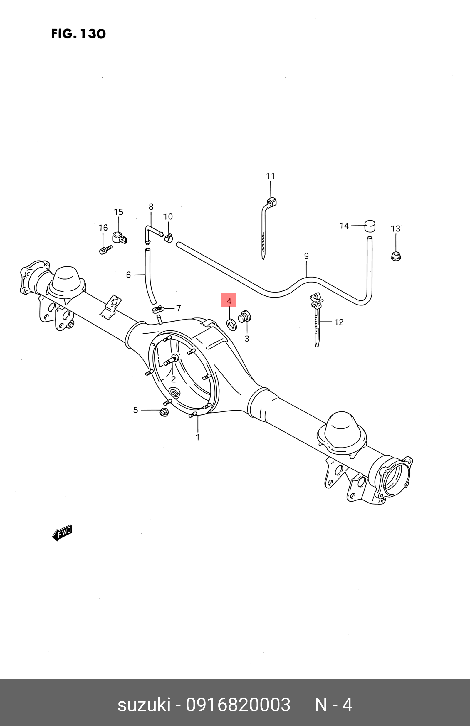 0916820003000 SUZUKI ШАЙБА МЕТАЛЛИЧЕСКАЯ