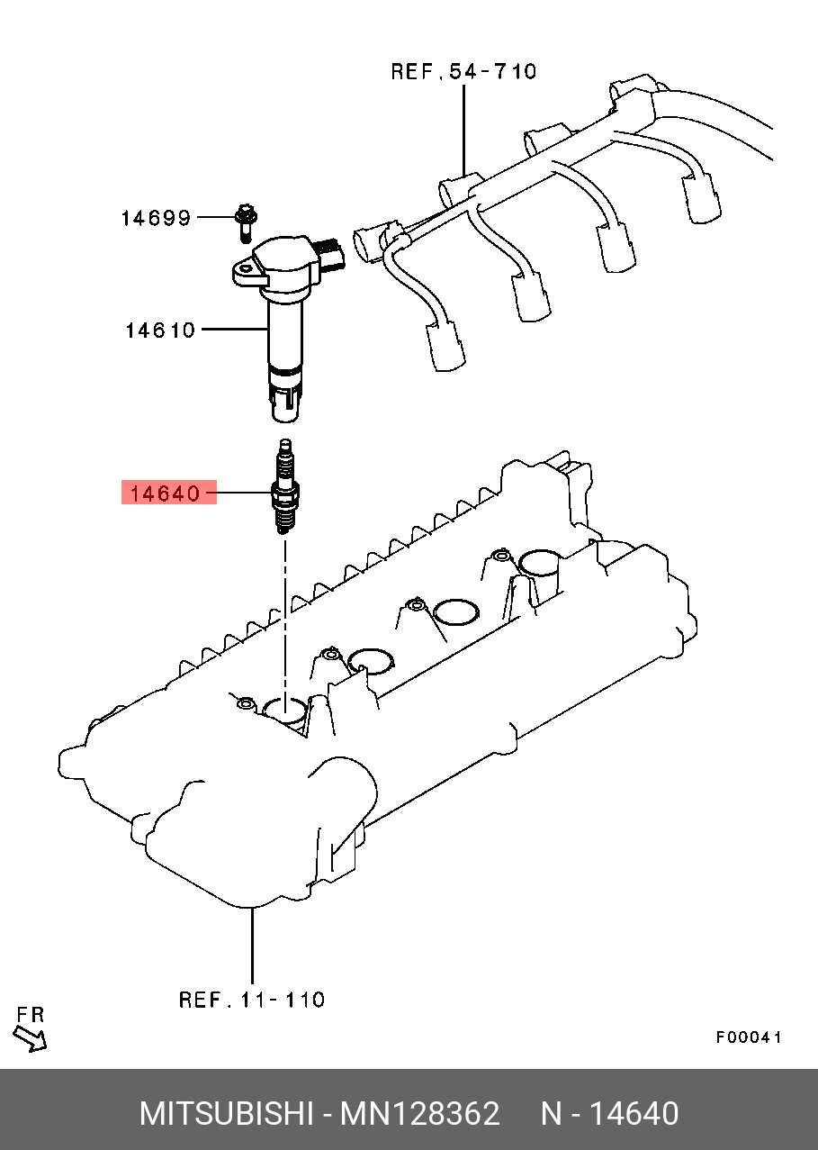 MN128362 MITSUBISHI СВЕЧА ЗАЖИГАНИЯ