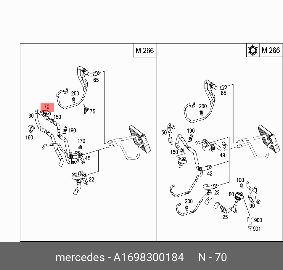 1698300184 MERCEDES-BENZ клапаны