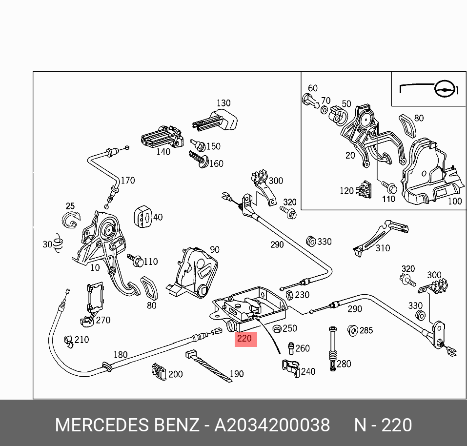 2034200038 MERCEDES-BENZ 