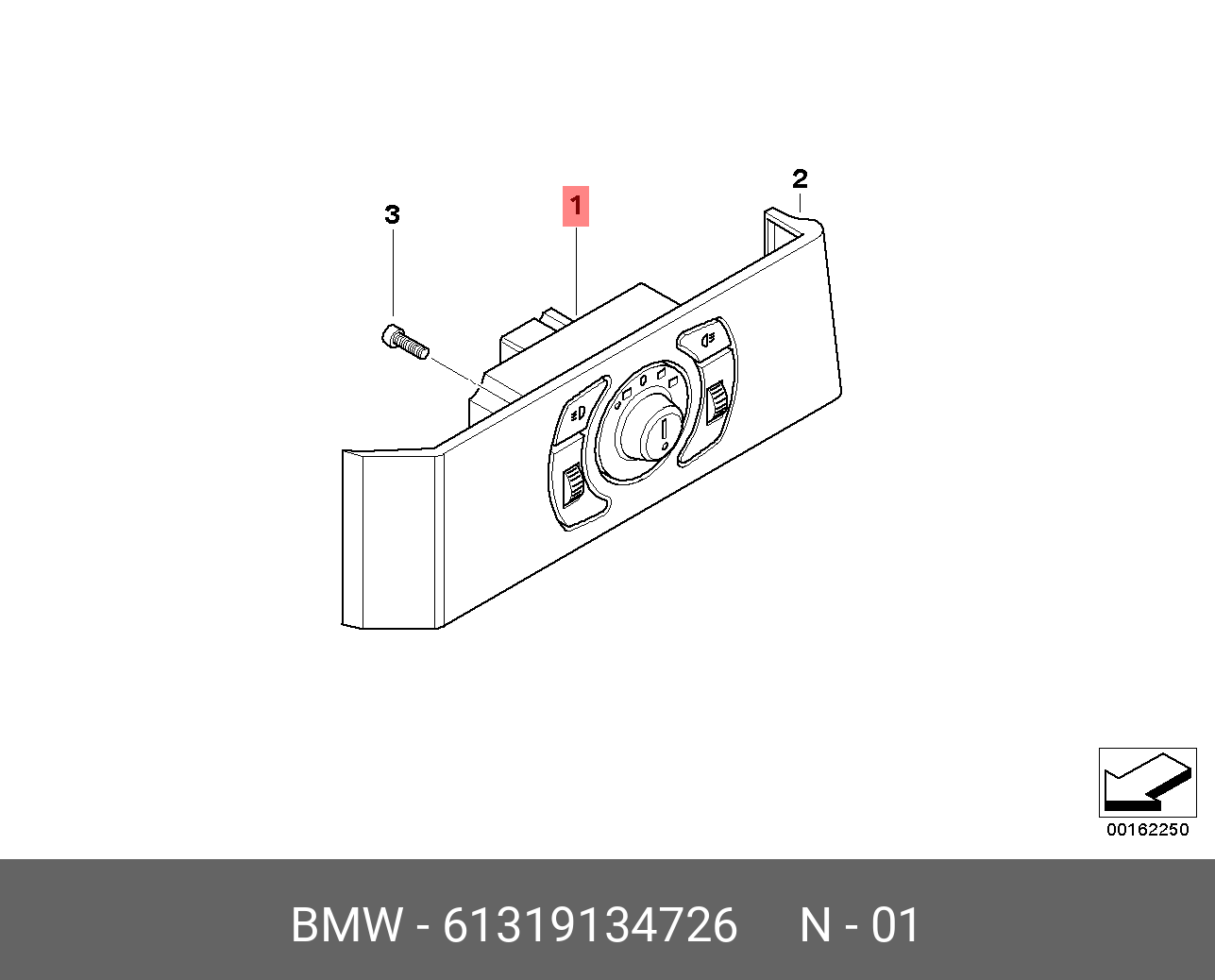61319134726 BMW Блок управления освещением