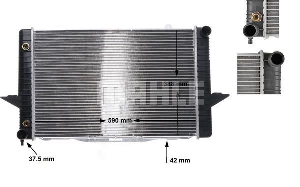 CR164000S MAHLE/KNECHT Радиатор охлаждающей жидкости