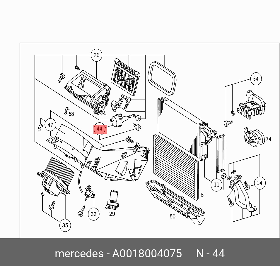 A0018004075 MERCEDES-BENZ элемент