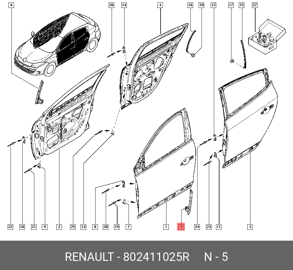 802411025R RENAULT 
