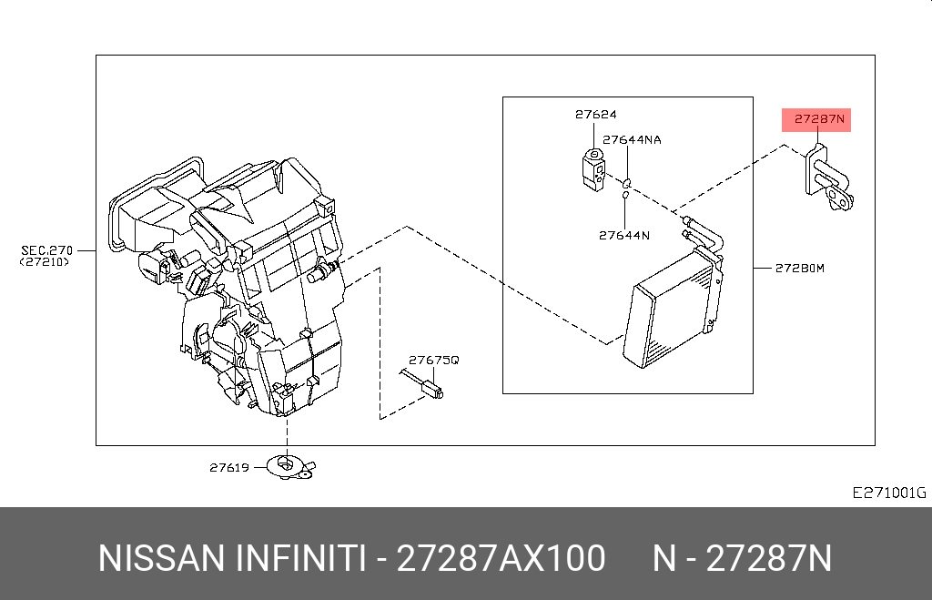 27287AX100 NISSAN Деталь