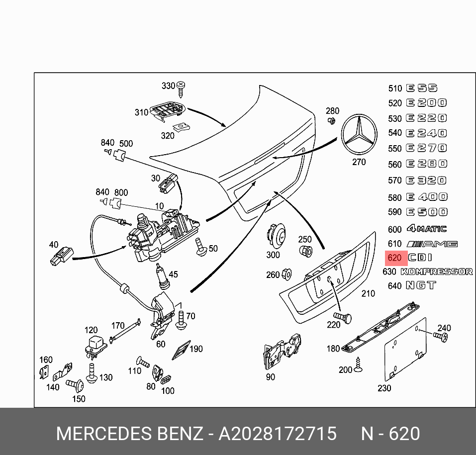 A2028172715 MERCEDES-BENZ Обозначение типа