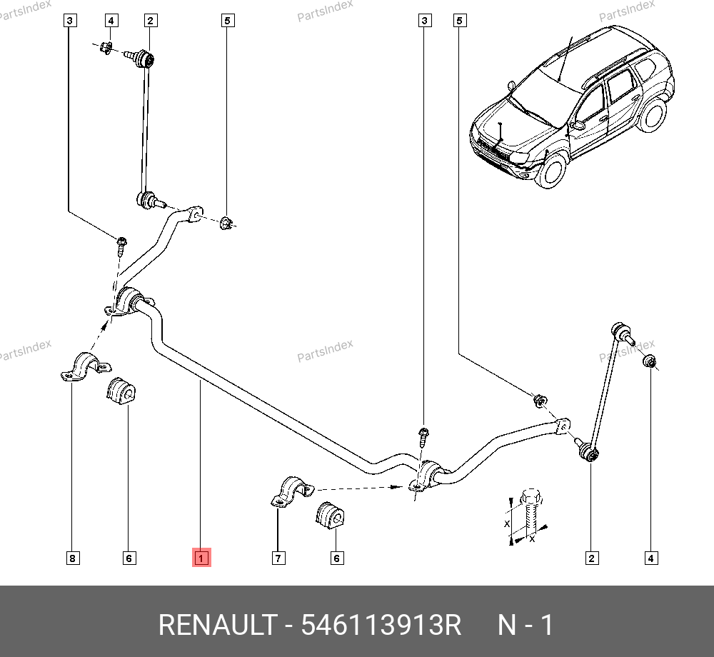 546113913R RENAULT Деталь