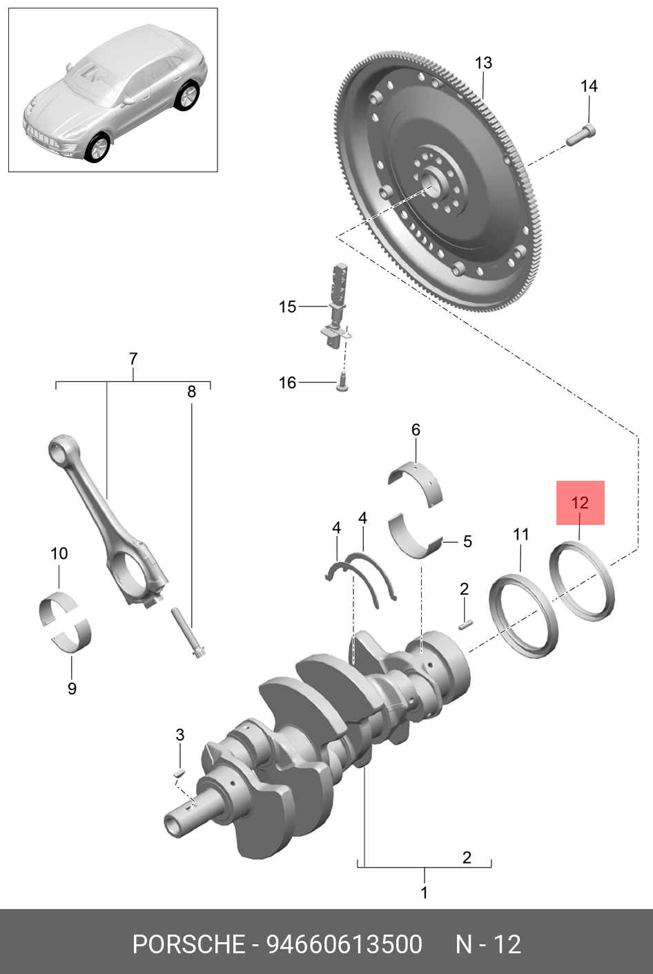 94660613500 PORSCHE POLRAD
