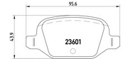 P23064 BREMBO Тормозные колодки