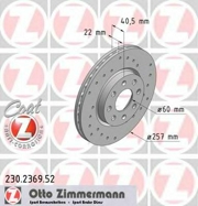 230236952 ZIMMERMANN Тормозной диск