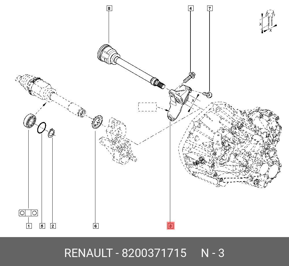 8200371715 RENAULT -