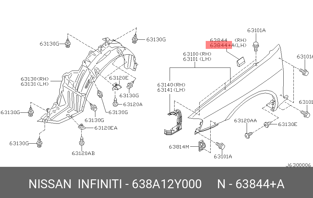 638A12Y000 NISSAN 