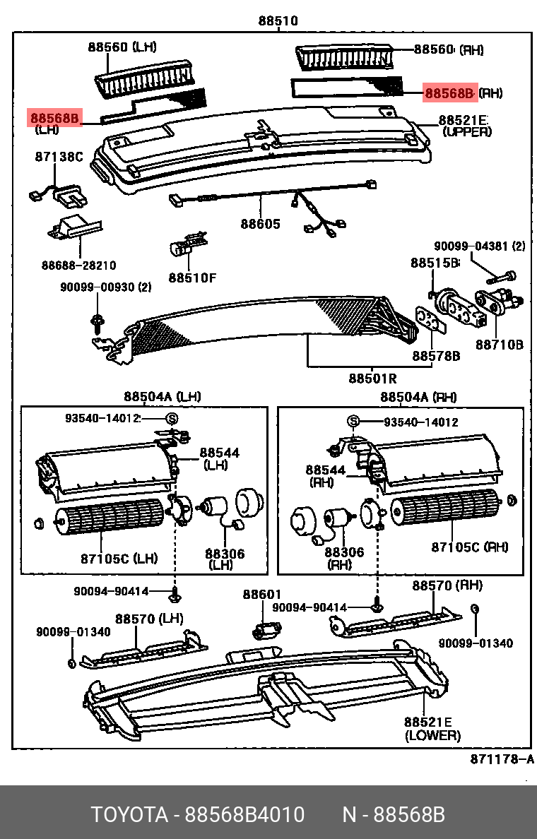 88568B4010 DAIHATSU ФИЛЬТР ВОЗДУШНЫЙ