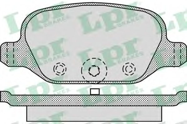 05P1265 LPR Комплект тормозных колодок, дисковый тормоз