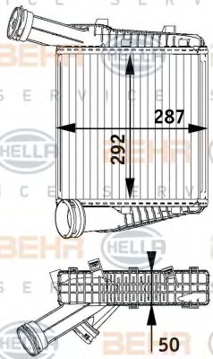 8ML376729571 HELLA Интеркулер