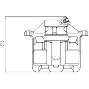 CF801073 TRIALLI Суппорт тормозной для автомобилей Mercedes E W124 (84-) передний левый d=54мм