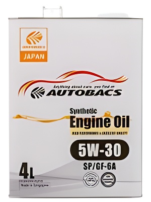 A00032428 AUTOBACS AUTOBACS ENGINE OIL SYNTHETIC 5W30 SPGF-6A  Моторное масло Сингапур (4л)