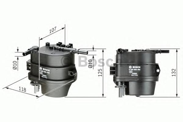 0450906460 BOSCH Топливный фильтр