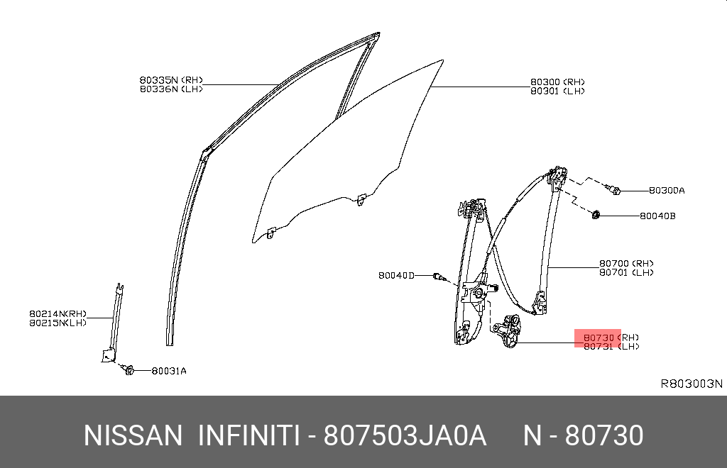807503JA0A NISSAN 