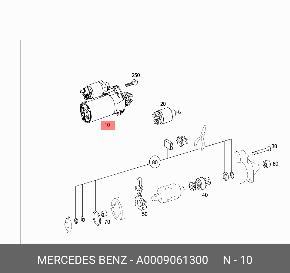A0009061300 MERCEDES-BENZ СТАРТЕР