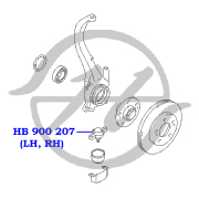 HB900207 HANSE Опора шаровая нижнего рычага передней подвески