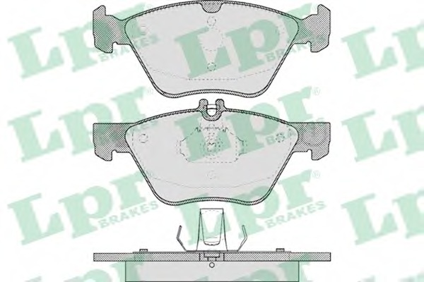 05P406 LPR Колодки тормозные передние