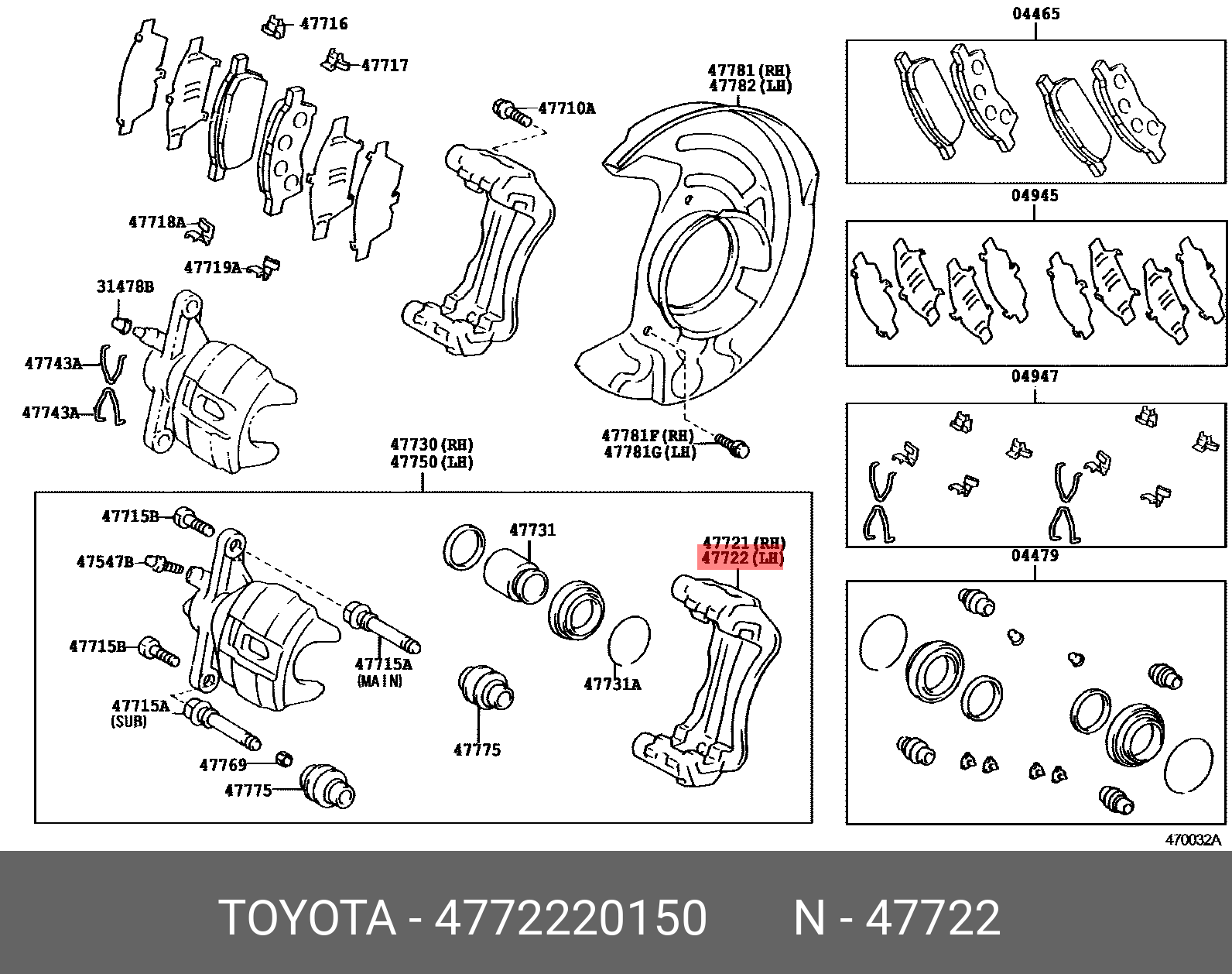 4772220150 TOYOTA 