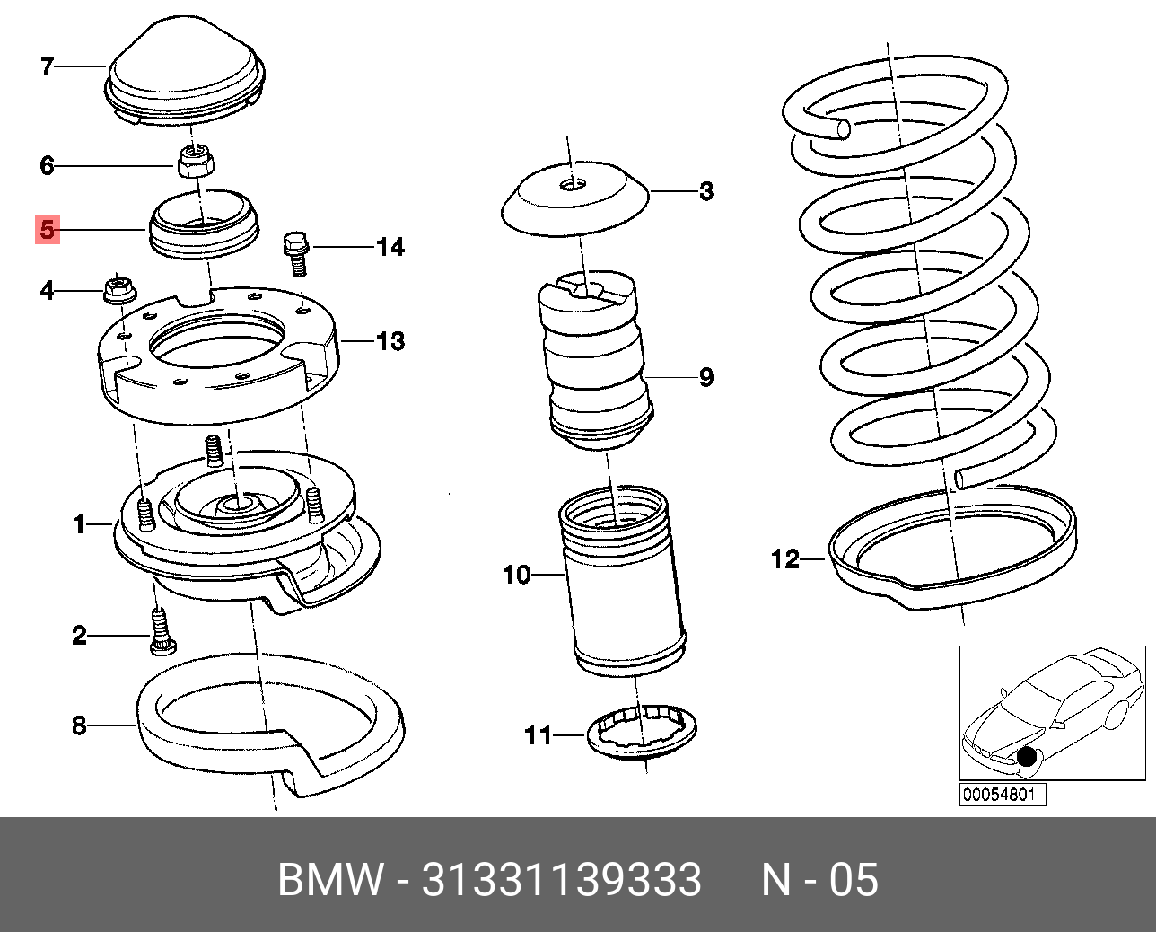 31331139333 BMW Упорная шайба купить в интернет-магазине AvtoTO