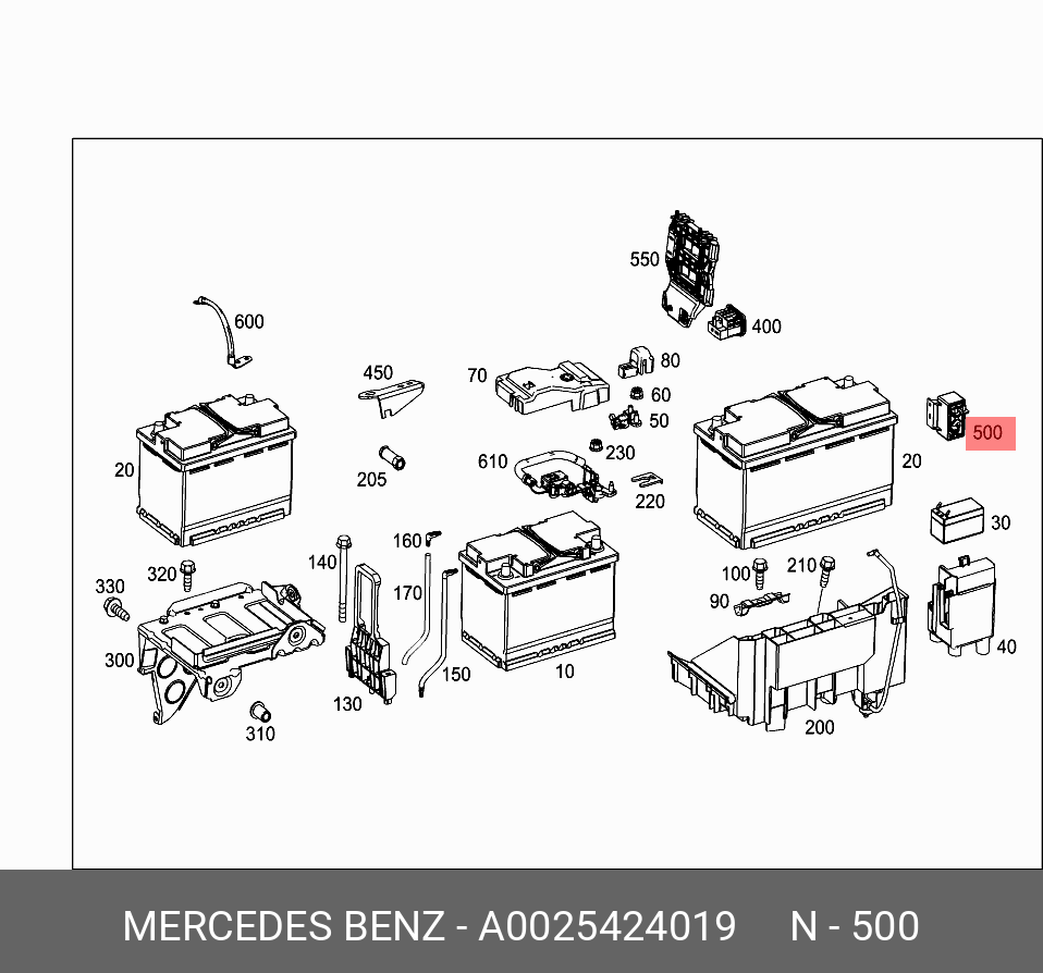 0025424019 MERCEDES-BENZ РЕЛЕ