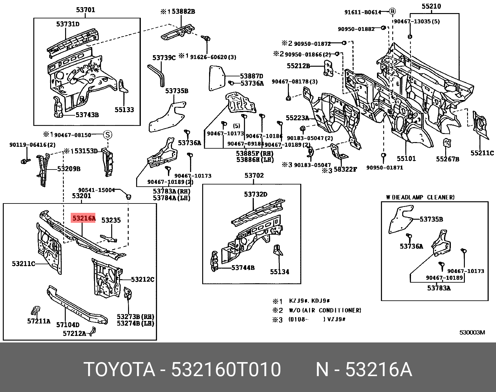 532160T010 TOYOTA 