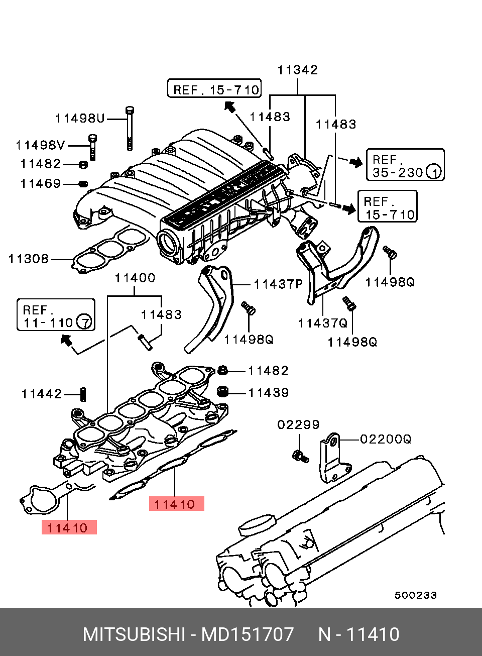 MD151707 MITSUBISHI -