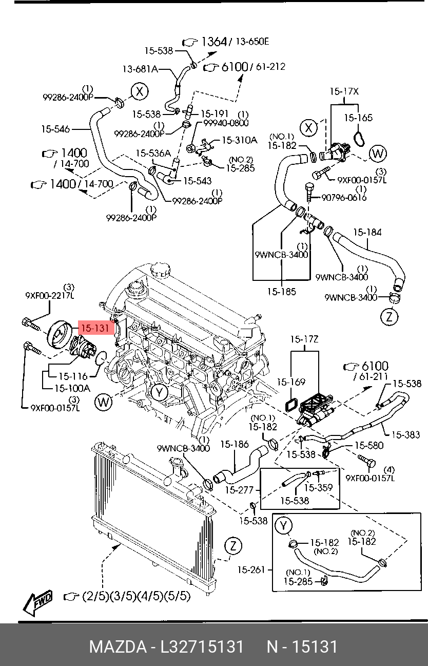 L32715131 MAZDA ШКИВ