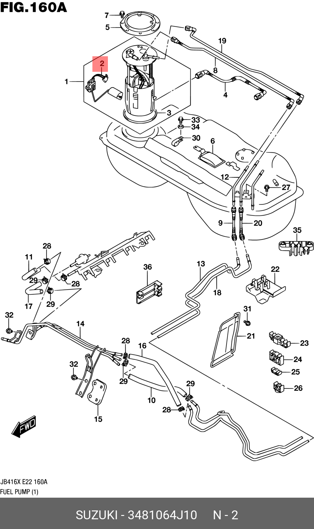 3481064J10 SUZUKI 
