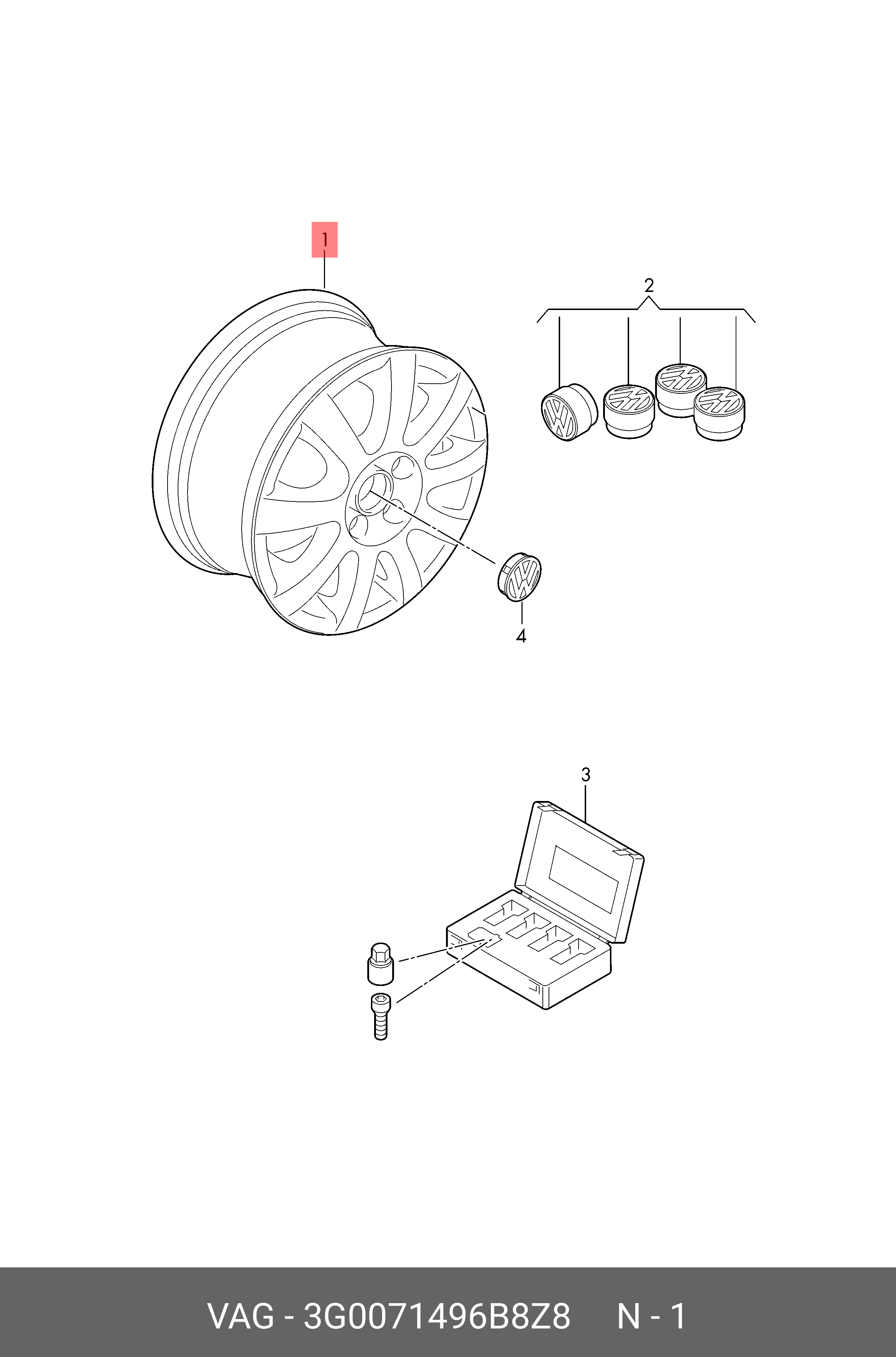 3G0071496B8Z8 VAG -