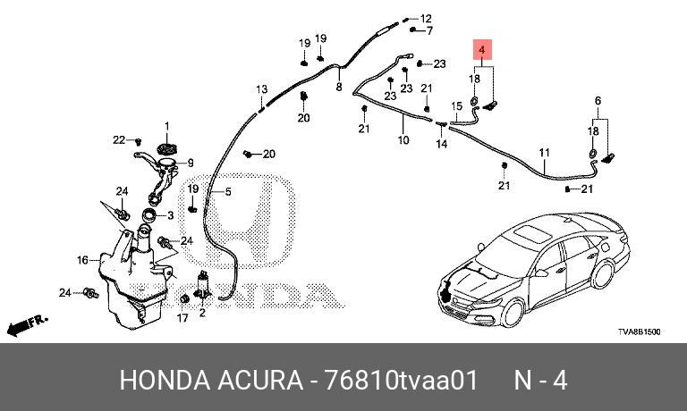 76810TVAA01 HONDA Деталь