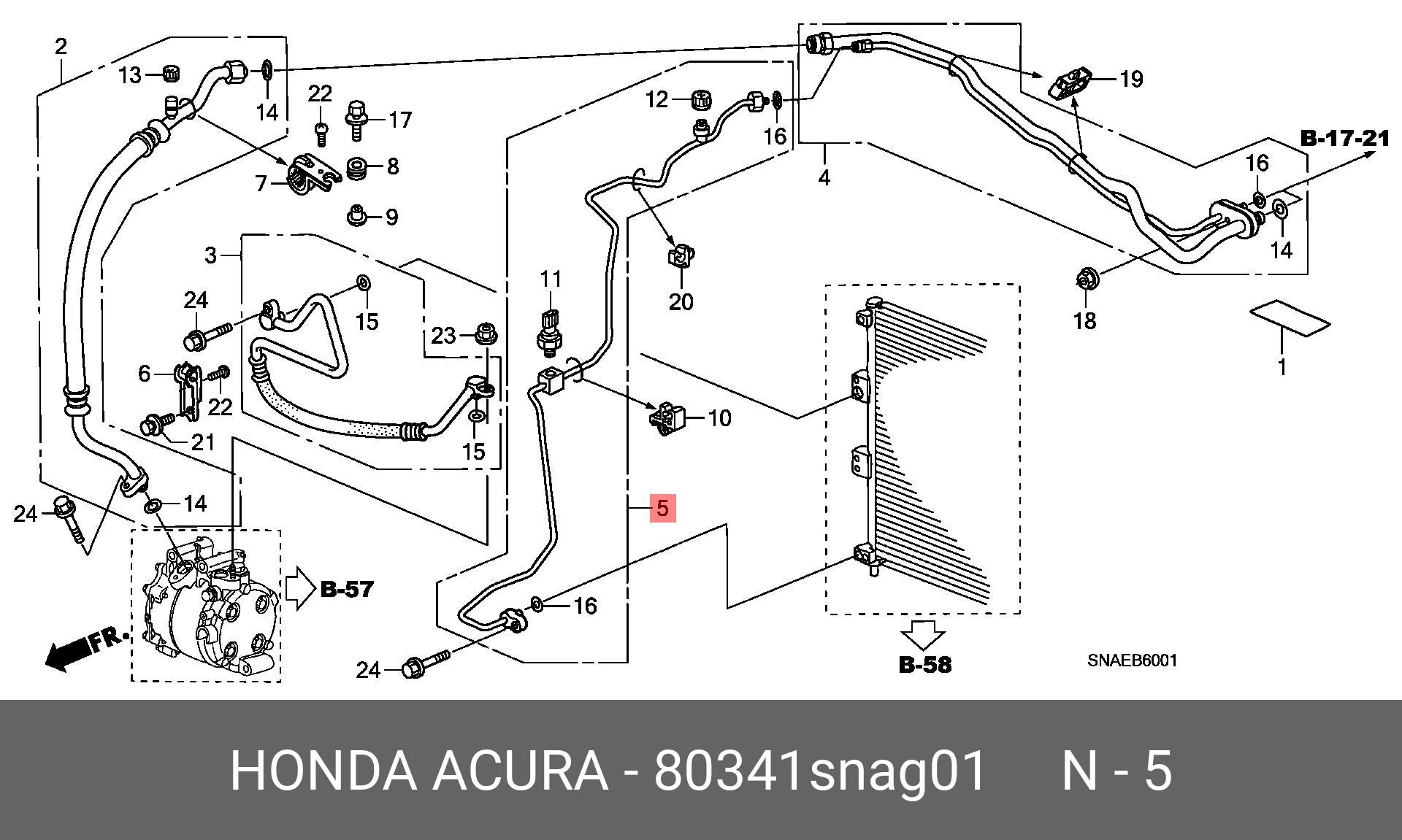 80341SNAG01 HONDA 