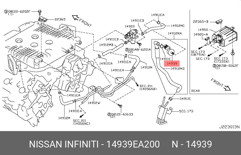 14939EA200 NISSAN КЛАПАН ХОЛОСТОГО ХОДА