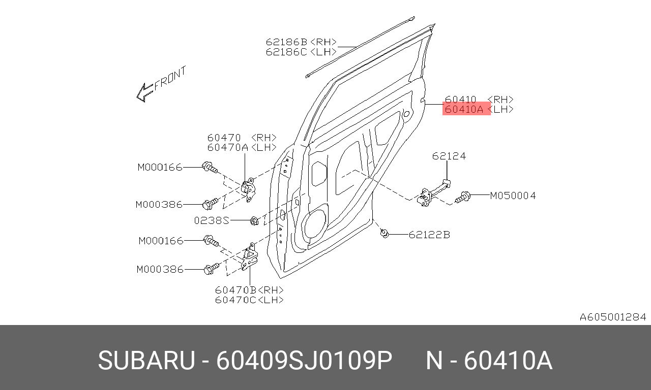 60409SJ0109P SUBARU 