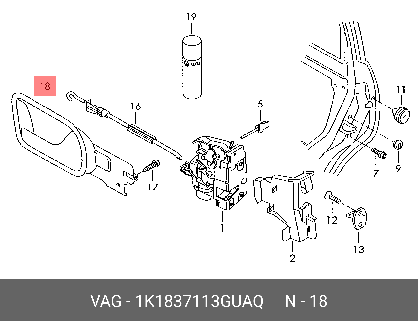 1K1837113GUAQ VAG 