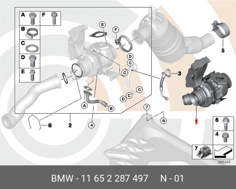 11652287497 BMW Турбокомпрессор