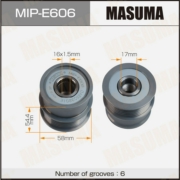 MIPE606 MASUMA Шкив генератора MASUMA, VAG / CHHB, CJSA, CJSC, CJXA, CRGA, CRLB, CRLD, CUAA