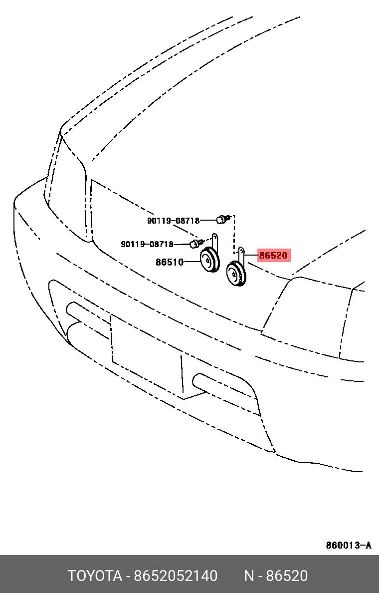 8652052140 TOYOTA 